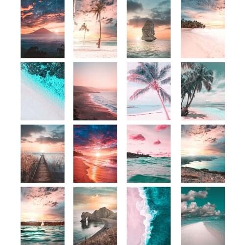 Beach Tropical Seascape Plant Canvas Painting Natural Landscape Poster Bedroom Living Room Wall Artist Home Decoration Mural