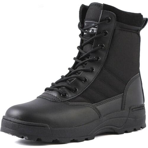 Durable Military Boots Men Boots Special Force Desert Combat Army Boots Outdoor Hiking Boots Ankle Shoes Men Work Safty Shoes