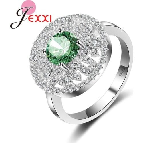 Silver Jewelry Fashion Wedding Bands Jewelry Cubic Zirconia Rings For Women Hollot Out Anillos Bijoux Bague Gift