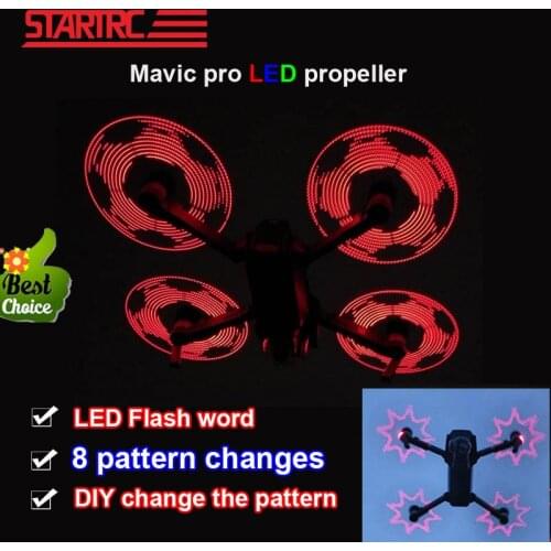 STARTRC DJI Mavic pro 8331 LED Flash Word Propeller DIY Programmable pattern paddle For DJI Mavic pro platinum Drone Accessories