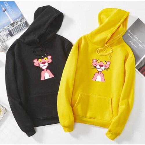 Kawaii Leopard Graphics Harajuku Long Sleeve Hooded Sweatshirt Hoodies Tops Winter Tracksuits Fleece Hoody Pullover Moletom