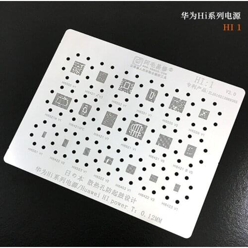 Amaoe Power IC Stencil For HUAWEI HI6421/6422/6522/6523/6553/6555/HI1 HI2 Audio/WiFi/IC/1103/hi6353 Stencil