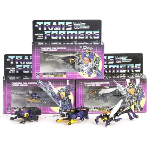 Transformation G1 US version reissue KO version Robot insect Recoil shrapnel Bomb Whole set Autobots Action Figureals Model