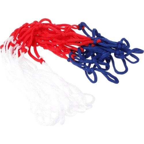 Universal 5mm Red White Blue Basketball Net Nylon Hoop Goal Rim Mesh