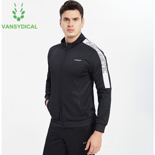 Vansydical Mens Tracksuit Running Clothing Set Sportswear Sports Suit Gym Fitness Training Jogging Workout Outfit Tracksuit