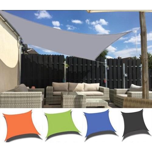 More Size Waterproof Oxford Square Rectangle Sun Shade Sail Garden Yard Shade Sun Canopy Camping Sail Awning Terrace Swimming