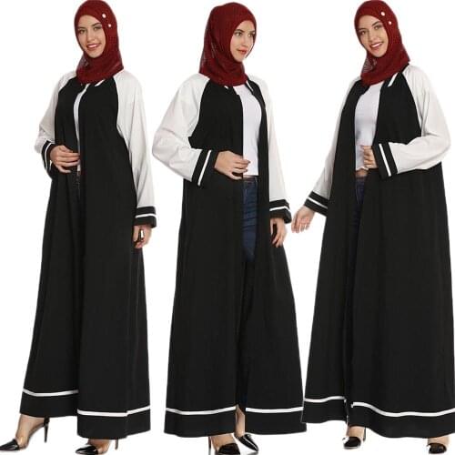 Dubai Abaya Women Muslim Open Cardigan Islamic Jilbab Kaftan Arab Casual Loose Kimono Prayer Ramadan Vintage Turkish Dresses New