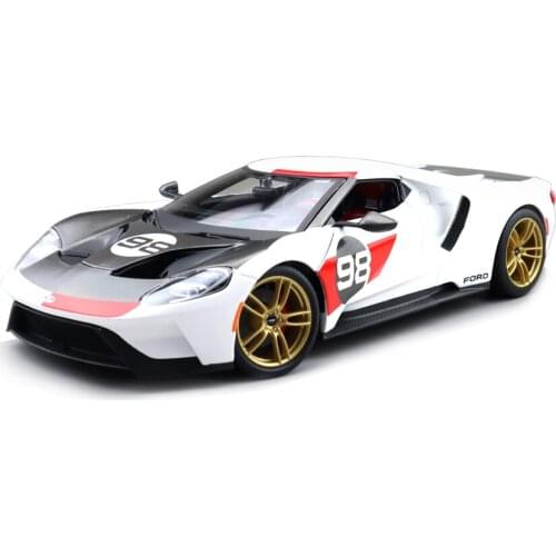 1/18 2021 Ford GT Heritage Edition MAISTO 31390 Diecast Model Toys Car Boys Girls Gifts