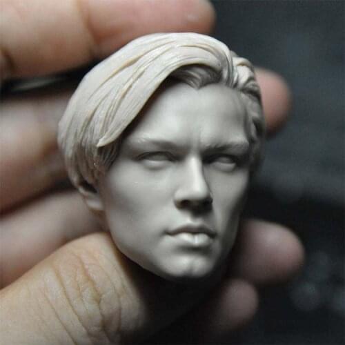 1/6 Scale Leonardo DiCaprio Unpainted Head Model Jack for Toys Gifts Collections DIY