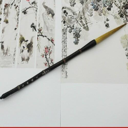 2pcs/set Super Large Writing Brush Chinese Traditional Calligraphy Pen Brush Festival Couplets Regular Script Writing Brushes
