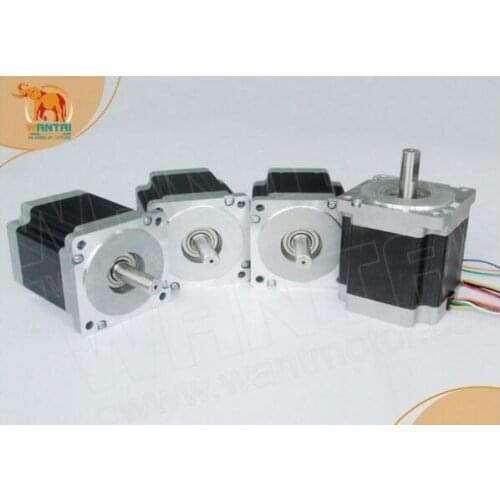 4PCS Nema34 Stepper Motor 85BYGH450D-008 7.7N-m(1090oz-in) 5.6A 2.13V CNC ROUNTER KIT,cutting