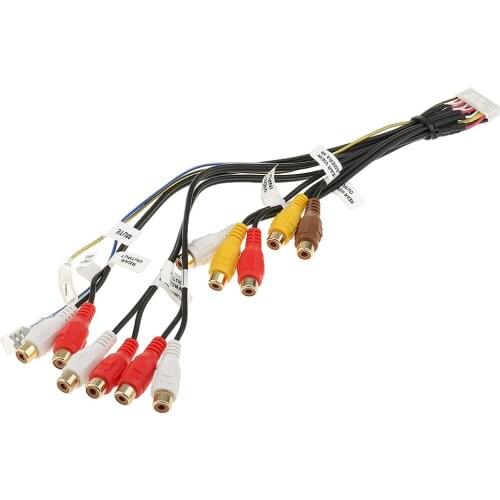 24 Pin RCA Audio Video Adaptor Pre Out For Pioneer Avic-F900BT F90BT