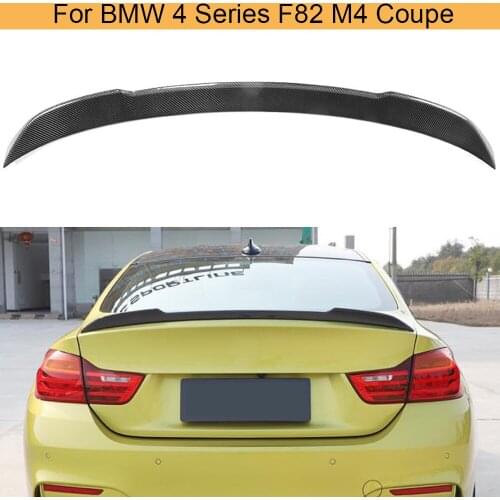 Car Rear Trunk Spoiler Wing Lip for BMW 4 Series F82 M4 Coupe 2014 - 2019 Rear Trunk Boot Lip Wing Spoiler Carbon Fiber