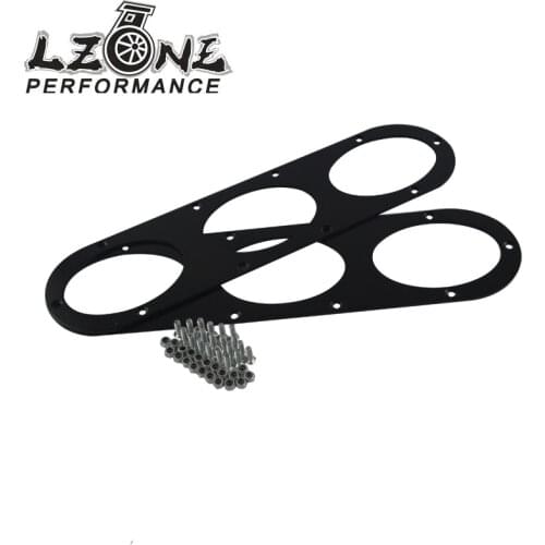 LZONE - 2pcs Rear Bumper Diffuser For Universal Car Rear Bumper Air Diversion Diffuser Panel BLACK JR-RBD01