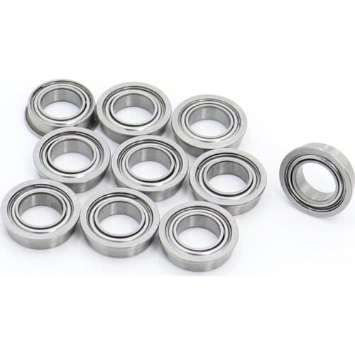 MF106ZZ Flange Bearing 6x10x3 mm ABEC-1 ( 10 PCS ) Miniature Flanged MF106 Z ZZ Ball Bearings