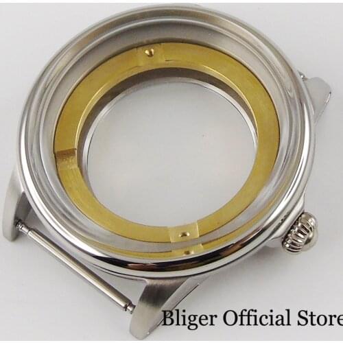 Fashional Men Watch for ST 1612 MIYOTA 8215 Open Seeing Back Polished Mineral Glass