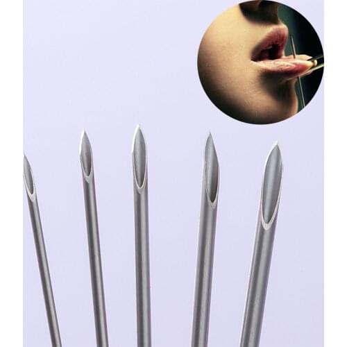 Disposable puncture needle accessories independent disinfection bag stainless steel needle body piercing needle auxiliary tools
