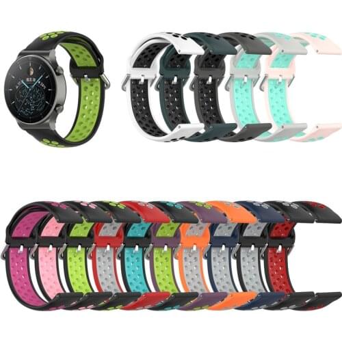 22mm/20mm watch band for Huawei watch GT2 / samsung Gear S3 /active 2/Amazfit GTR for Huawei watch GT2 46mm 42mm silicone strap