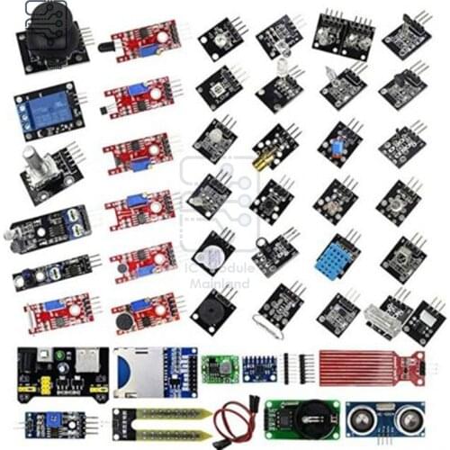45 in 1 Sensors Modules Starter Kit for Arduino Raspberry pi R3 MEGA 2560 Sensor Module Learning DIY Suit