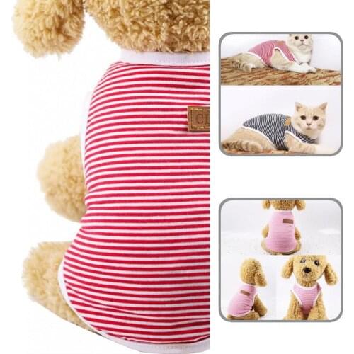 Soft Texture Stylish Pet Dog Cats Vest Outfit Elastic Pet Clothes Classic Pet Accessories