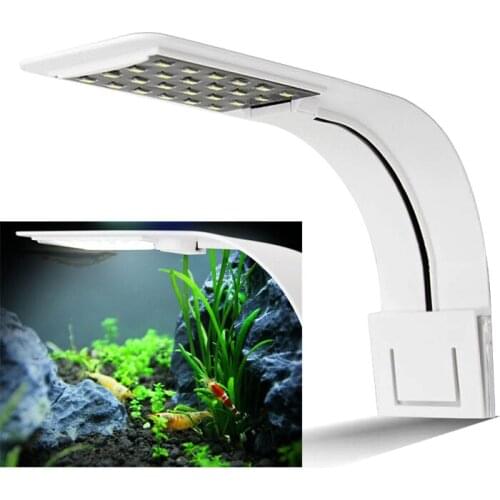 Super Slim LED Aquarium Light Lighting plants Grow Light 5W/10W/15W Aquatic Plant Lighting Waterproof Clip-on Lamp For Fish Tank