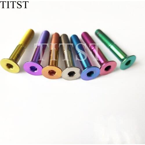 TITST DIN 7991 socket countersunk titanium bolts M8*15/20/25/30/35/40 ( one lot = 2 pcs )