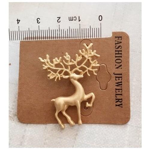 10pcs/ lot fashion jewelry accessories christmas deer pin badge brooch