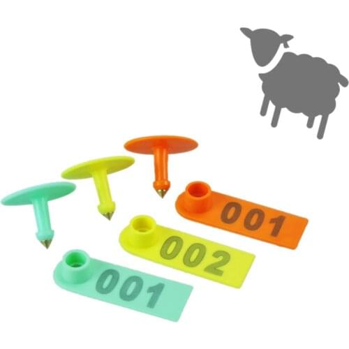 100pc Farm Animals Number Animal Livestock Ear Tag Tagging Marker Cattle Pliers Sheep Goat Green Thorn Tagging Livestock Ear Tag