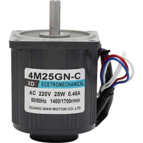 220V AC speed regulating motor 25W large torque 1400rpm/2800rpm high speed micro single phase motor