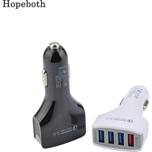Car Charger Quick Charge 3.0 Fast Charging 4 Ports USB Phone Charger For Samsung For iPhone 11 X QC3.0 Mobile Phone Car Chargers