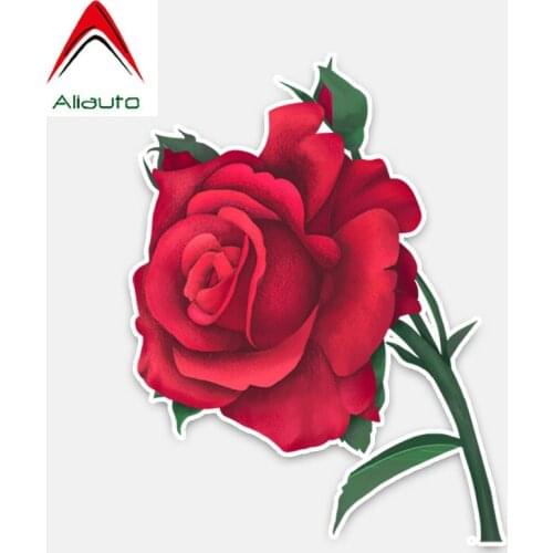 Aliauto Flowers Car Stickers Mysterious Unique Roses Accessories Decor Vinyl Decal for Honda Fit Prius Priora Suzuki ,16cm*12cm