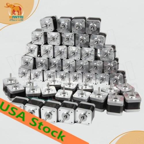 BIG SALE FOR US! Wantai 60PCS Nema 17 Stepper Motor 42BYGHW609 4000g-cm 40mm 1.7A 3D printer