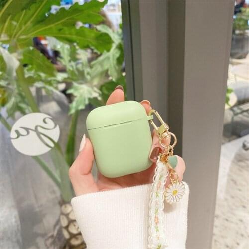 Cute Headset Cover For Airpods pro Kawaii Silicone Wireless Earphone Case For Airpods 2 Accessories With Keychain