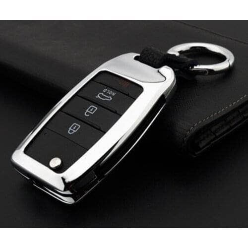 Zinc alloy Car Key Remote Cover Case For Kia Rio K2 Sportage 2017 2018 Ceed Optima K5 Cerato K3 K4 Sorento Carens Auto Key Case