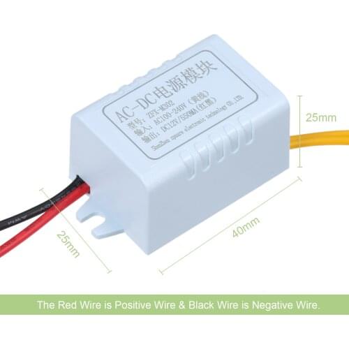 A C DC100-240V DC12V 550mA Switch Electronic Module with Overvoltage/ Overcurrent/ Short Circuit/ Overheating P-rotection Design
