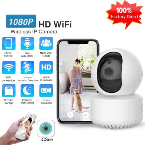 HD IP Camera Security Camera 2MP WiFi Wireless CCTV Camera Surveillance 15M IR Night Vision P2P Baby Monitor Pet Camera iCSee