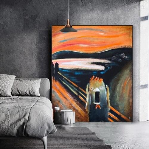 Classic Fun Work Famous Oil Painting Canvas Print Paintings Retro Wall Art Pictures for Living Room Home Decor Cuadros