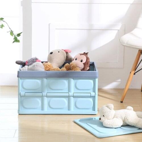 Home Furnishing Plastic Storage Container Large Capacity Foldable Finishing Box Bedroom Black Clothing Organizer Storage Boxes