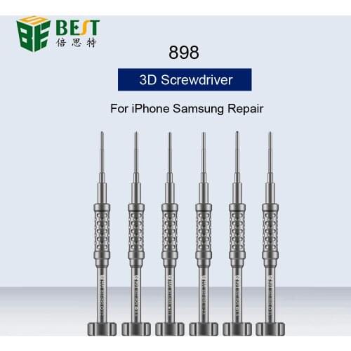 BEST-898 3D Bolt driver Precision Screwdriver Batch Header For Mobile Phone Disassemble Repair Screwdriver strong magnetic