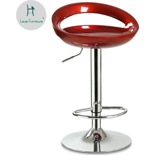 Louis Fashion Bar Lift Home Backrest Front Desk Chair Stool Modern Simple