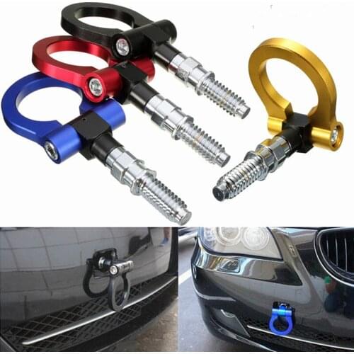 Modified car styling Aluminum Racing Tow Hook Towing Trailer fit for bmw E30 E46 E36 E91 E92 E93 blue / red / black