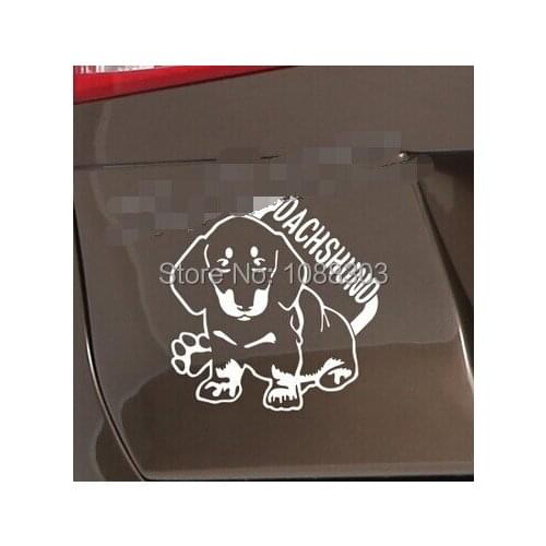 Pet Dachshund Car Sticker Modified Car Reflective Sticker Decals Personality Outdoor Dog Dachshund Motorcycle Decals