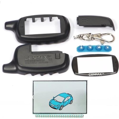 New Russia Case for CENMAX ST-7A+LCD display for CENMAX ST7A 7A LCD keychain car remote 2-way car alarm system Free shipping