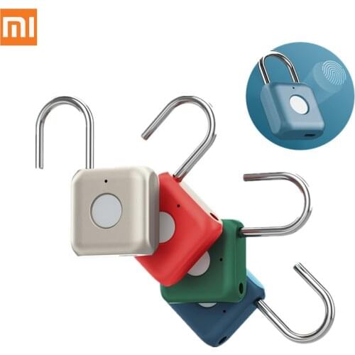 Original Xiaomi Kitty Smart Touch Fingerprint Door Lock USB Charging Keyless Anti Theft Padlock Travel Case Drawer Safety Lock