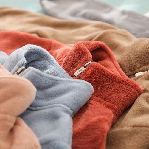 VIDMID Girls Coat Childrens Plush Thickened Autumn And Winter Clothes Girls Childrens Clothes Foreign Style Top Coat P10