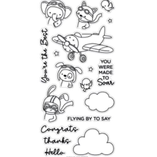 Pilot stamp Clear Stamp for Scrapbooking Transparent Silicone Rubber DIY Photo Album Decor 829