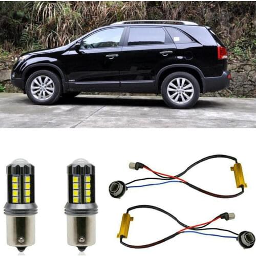 Fog lamps for Kia SORENTO 2 II XM Stop lamp Reverse Back up bulb Front Rear Turn Signal error free 2pc