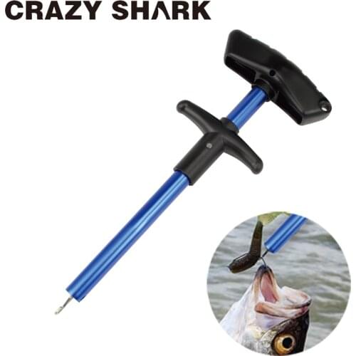 Crazy Shark Aluminum Hook Remover Fish Hook Extractor Lightweight Hook Detacher Portable Decoupling Goods For Fishing 17cm