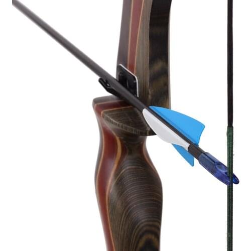 Archery Fiberglass Arrows 80cm Hunting Target Arrows for Recurve Bow Traditional Longbow with Fixed Arrows Tips 6MM Arrow Nocks