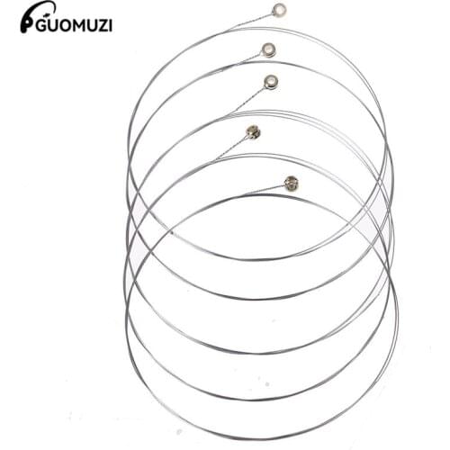 5pcs Acoustic Guitar Strings Rainbow Colorful Guitar Strings E-1 For Acoustic Folk Guitar Classic Guitar String